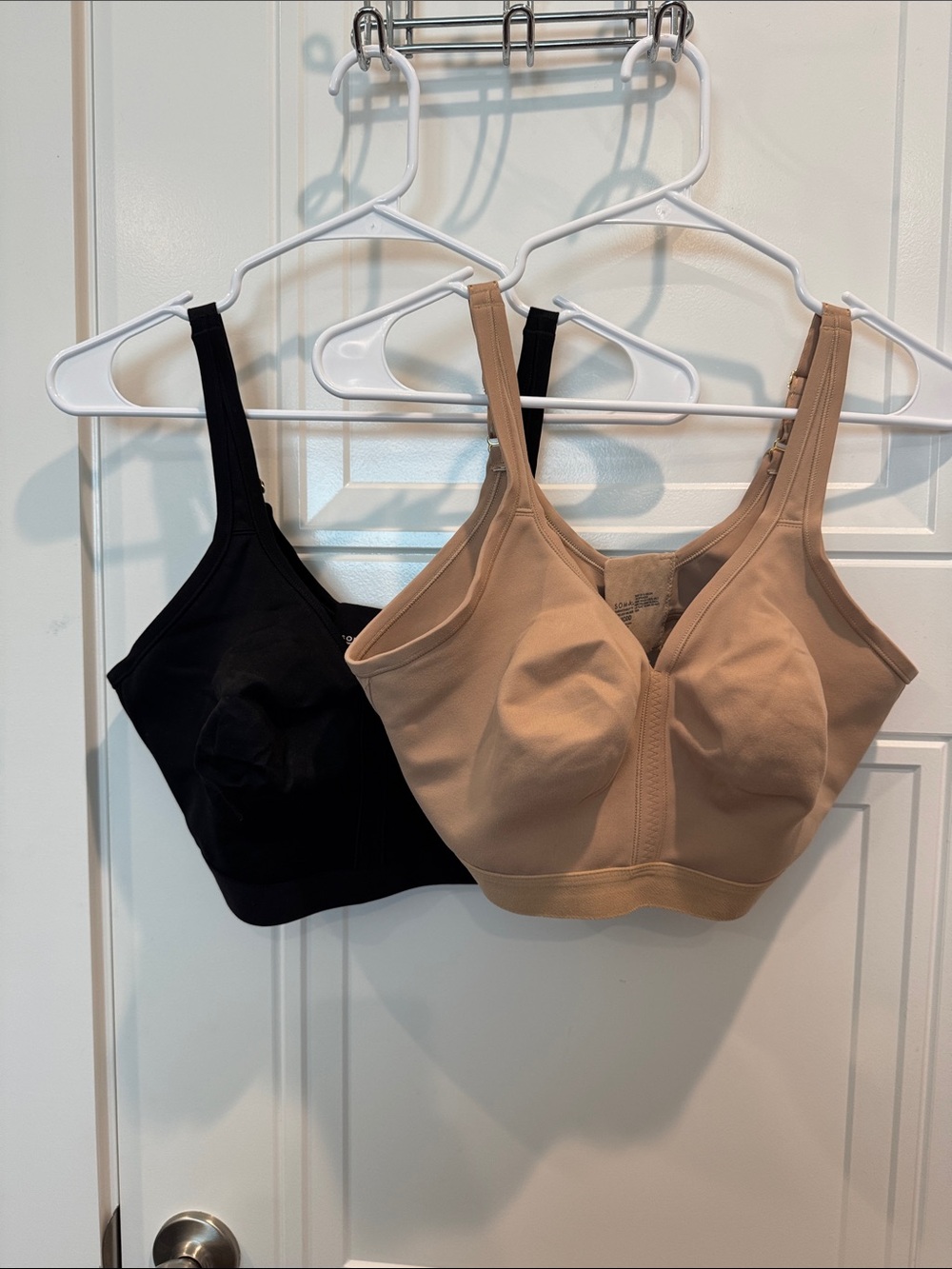 Soma Wireless Bra set  - Black and Nude NWOT